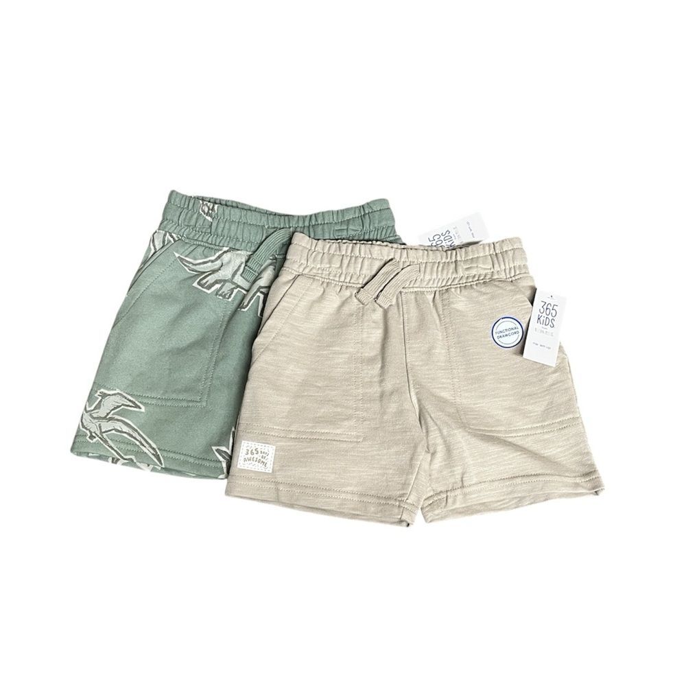(2) Toddler Boys Shorts Sz 4 / 4T Lot French Terry Shorts Fleece